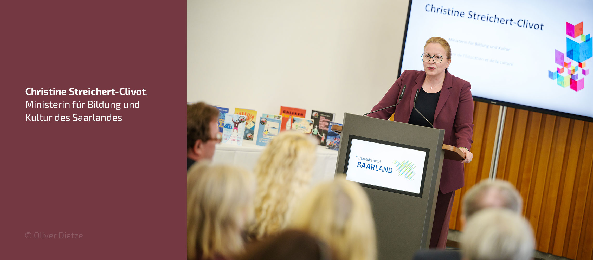 Christine Streichert-Clivot, Ministerin für Bildung und Kultur des Saarlandes